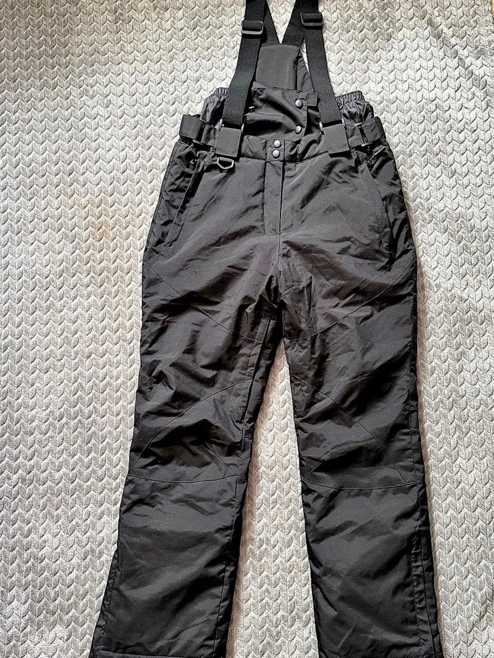 Women's Riviyele Insulated Ski Snowboard Bib Pants Size M Bla